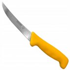 Nóż rzeźniczy Polkars nr 17, długość ostrza 12,5 cm, żółty